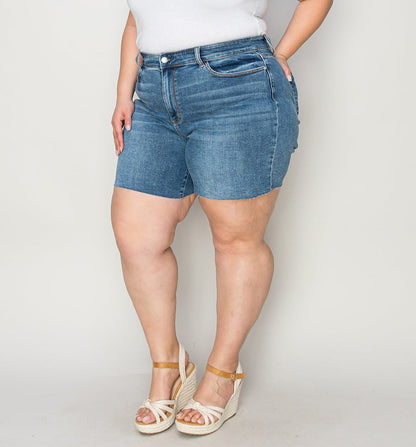 Judy Blue High Waist Slim Denim Shorts