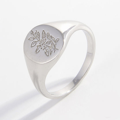 Sterling Silver Signet Ring