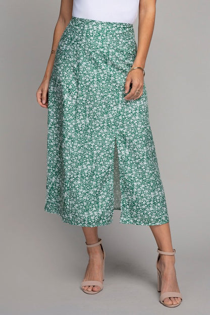 Floral Midi Skirt