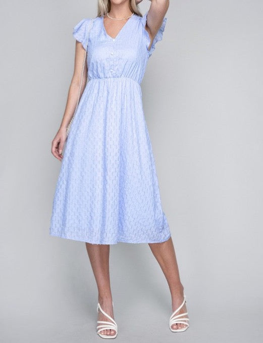 Embroidered Eyelet Dress