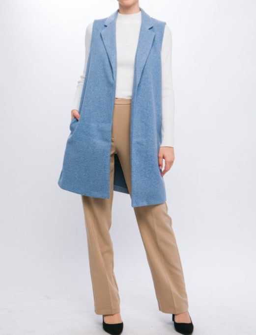 Long Fleece Vest