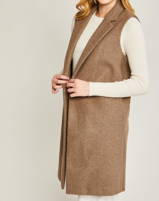 Long Fleece Vest