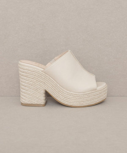 Melissa Espadrille Platform Slides