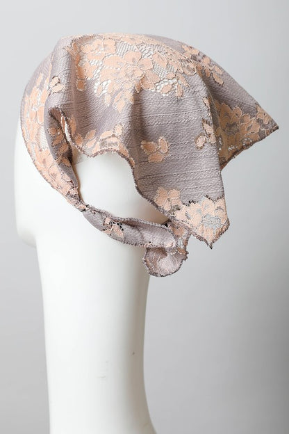 Floral Lace Headscarf