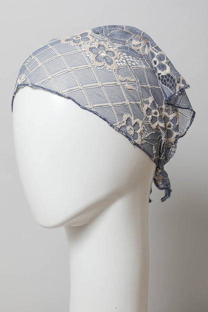 Floral Lace Headscarf