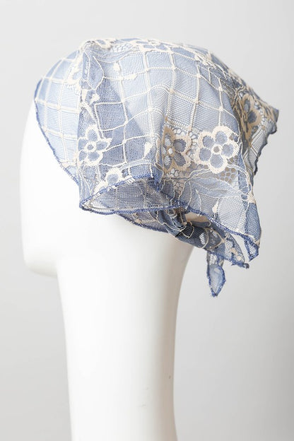 Floral Lace Headscarf