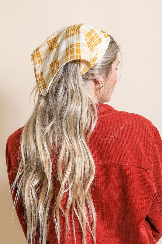 Triangle Flannel Head Scarf