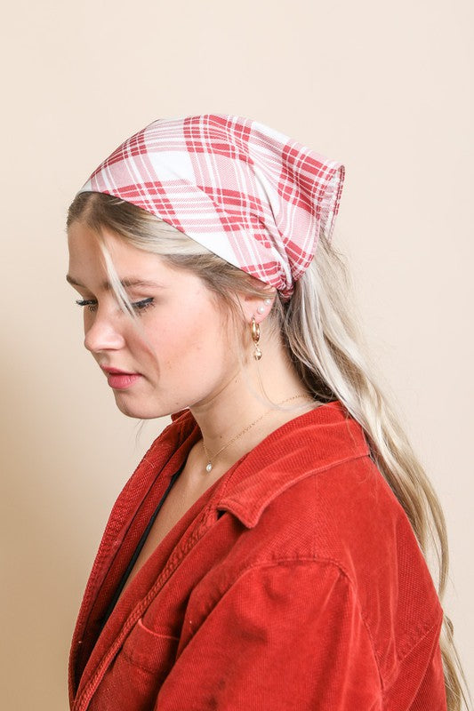 Triangle Flannel Head Scarf