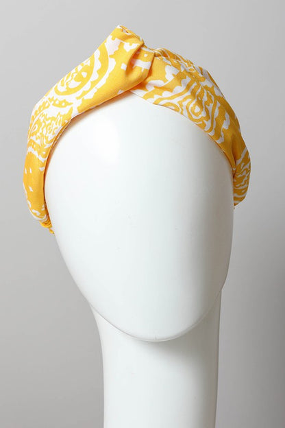 Bright Paisley Print Boho Headwrap