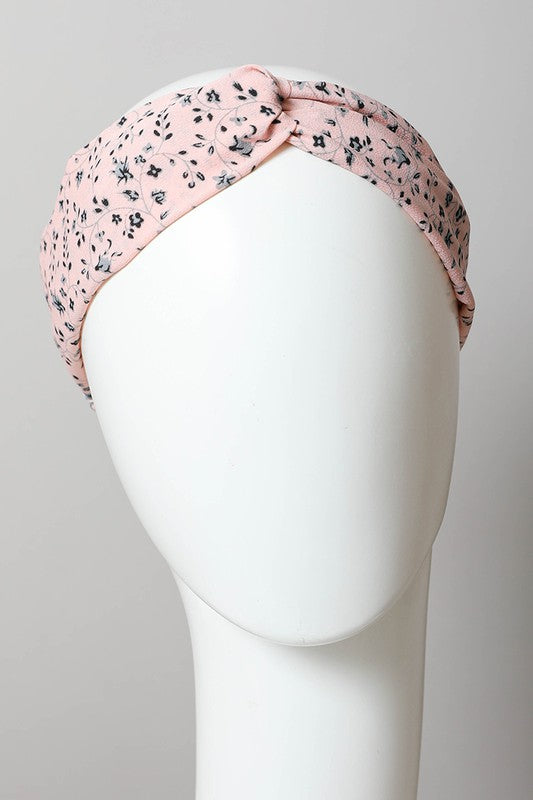 Floral Trailing Vine Twist Headwrap