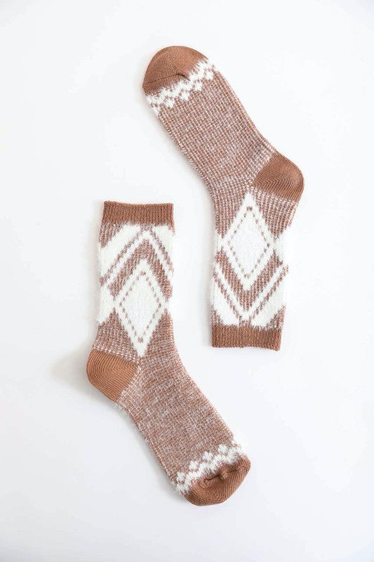 Diamond Pattern Sock