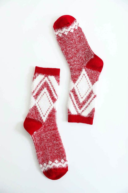 Diamond Pattern Sock