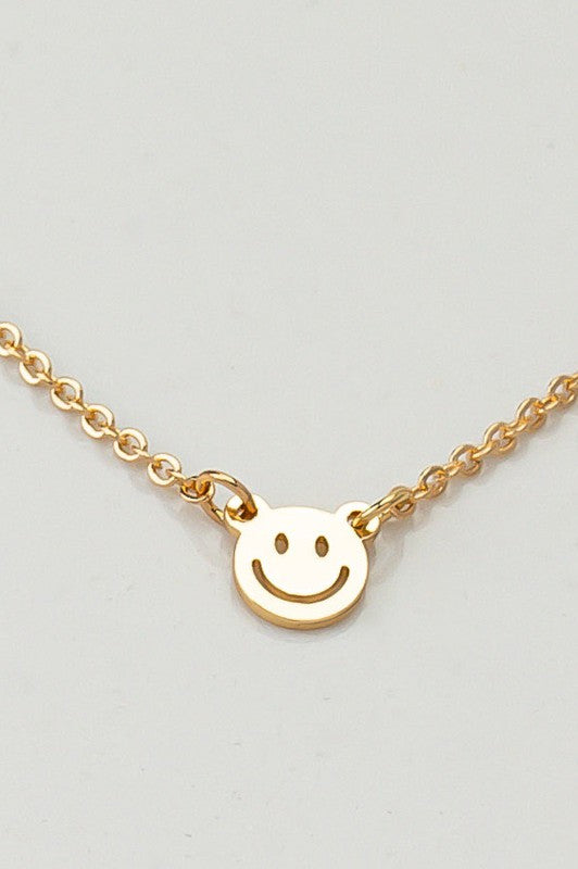 Mini Smiley Face Necklace