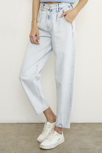 High Rise Balloon Slouch Jeans