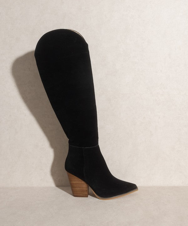 Clara Knee-High Western Boots