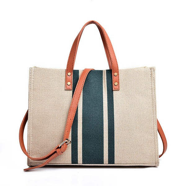 Canvas Stripe Tote