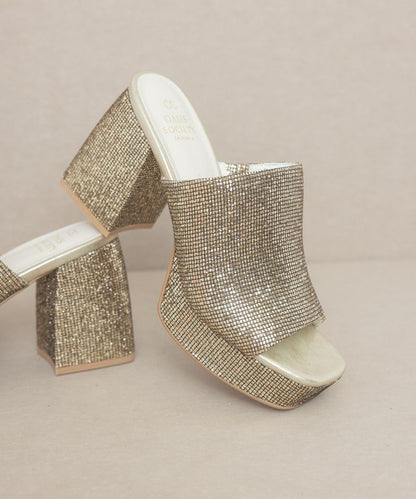 Crystal Sparkling Platform Slide