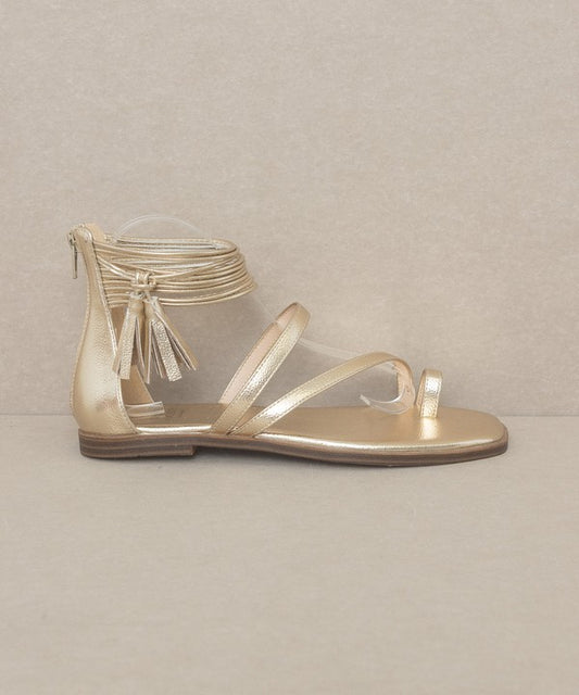 Abril Strappy Ankle Wrap Sandal