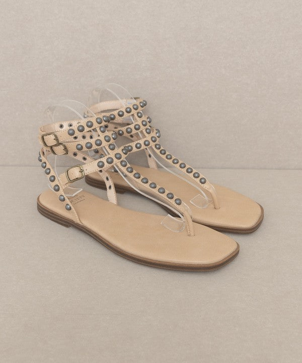 Oaklyn Studded Gladiator Sandal