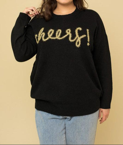 Beautifully Sized Cheers Pullover Sweater