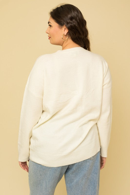 Beautifully Sized Cheers Pullover Sweater