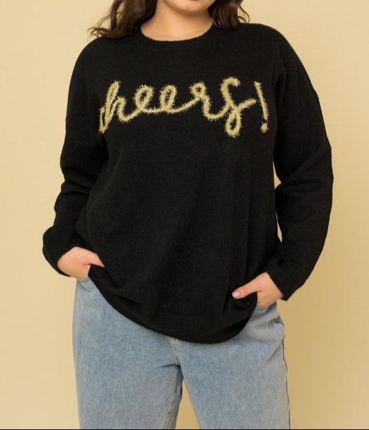 Beautifully Sized Cheers Pullover Sweater