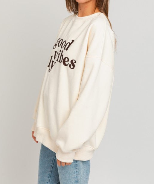 Good Vibes Oversized Sweatshirt