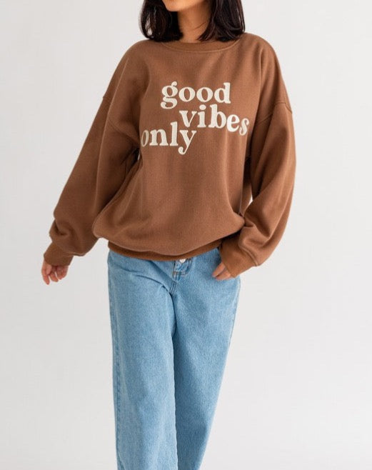 Good Vibes Oversized Sweatshirt