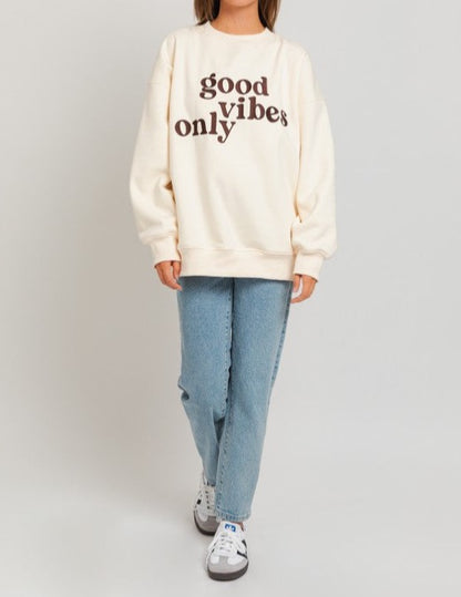 Good Vibes Oversized Sweatshirt