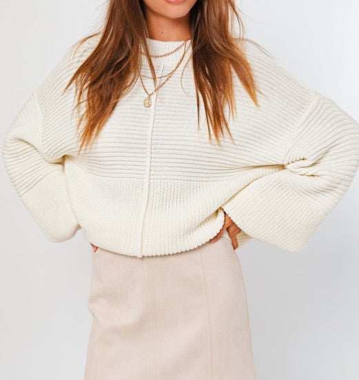 Ribbed Knitted Sweater