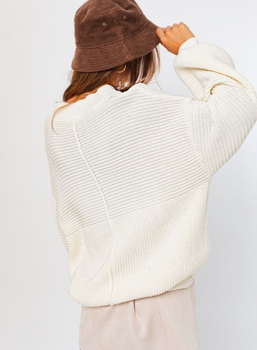 Ribbed Knitted Sweater