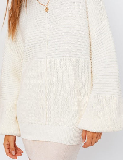 Ribbed Knitted Sweater