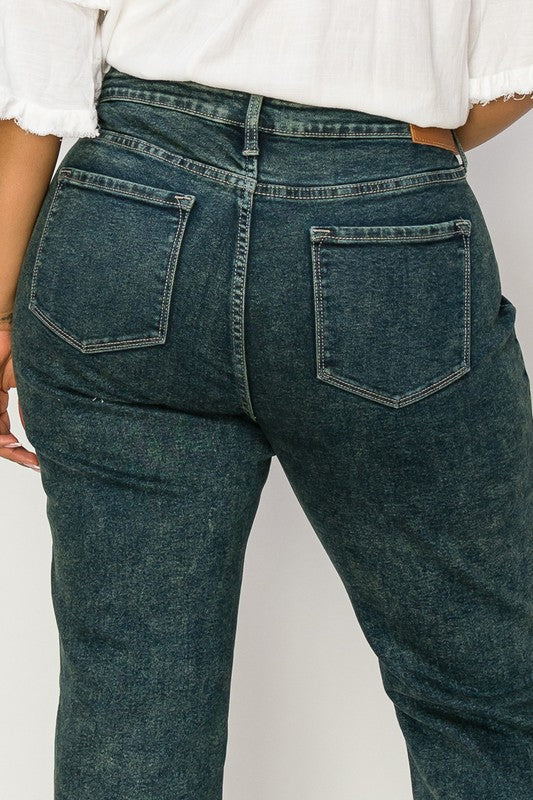 Beautifully Sized High Rise Stretch Straight Jeans