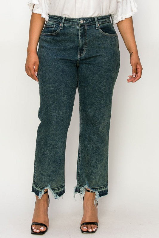 Beautifully Sized High Rise Stretch Straight Jeans