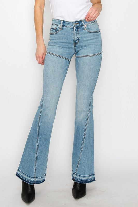 Brittany B. High Rise Skinny Flare Jeans