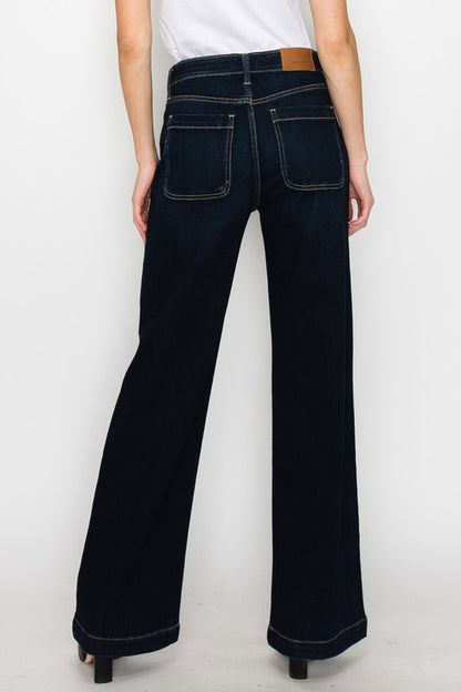 High Rise Modern Wide Leg Jeans