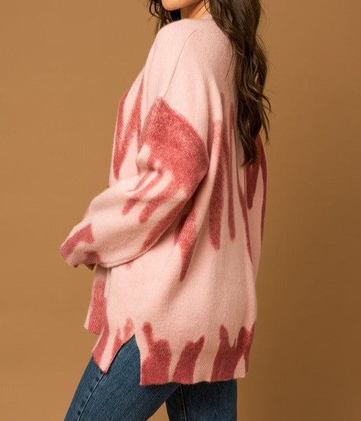 Spray Print Sweater