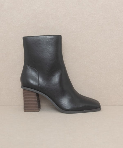 Vera - Square Toe Ankle Boots