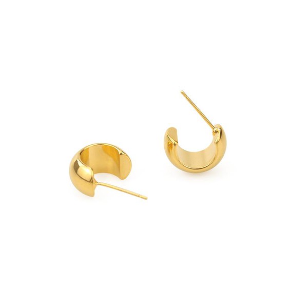 Crescent Hoop Earrings