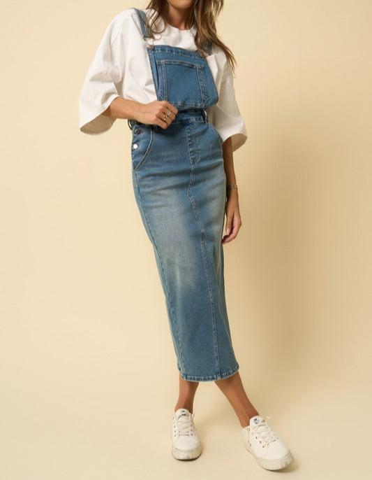 Overall Denim Skirt