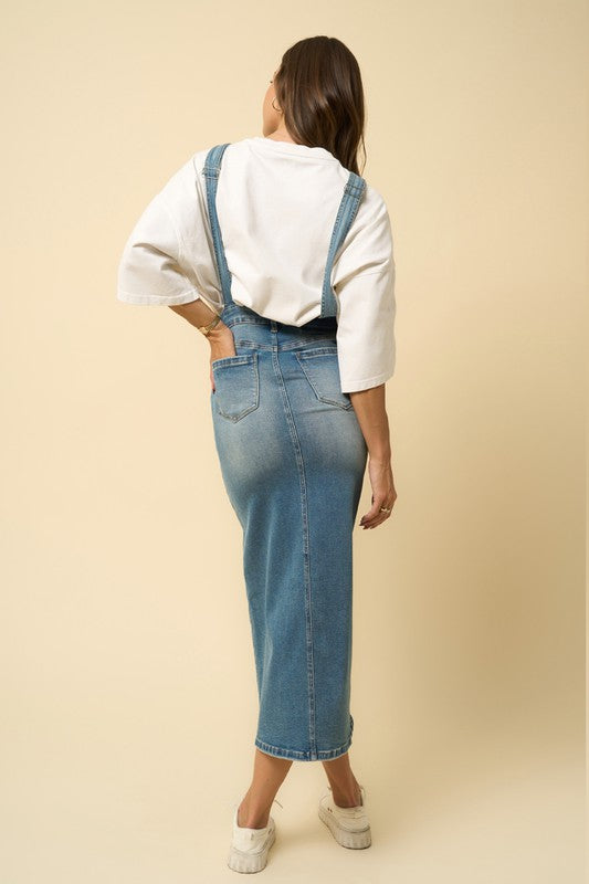 Overall Denim Skirt