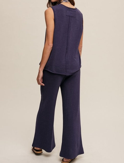 Soft Knit Tank and Sweat Pant Set