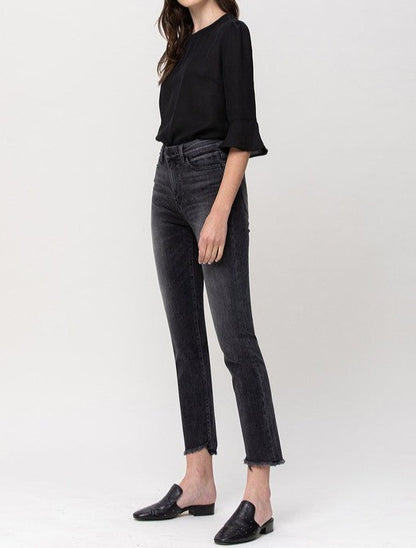 Black Frey Hem Jean