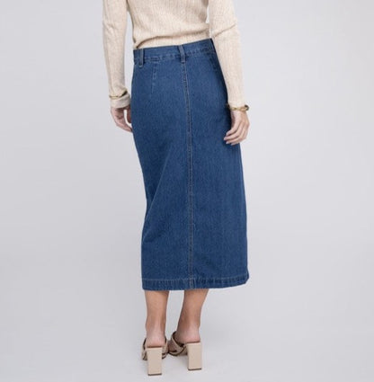 Midi Denim Skirt