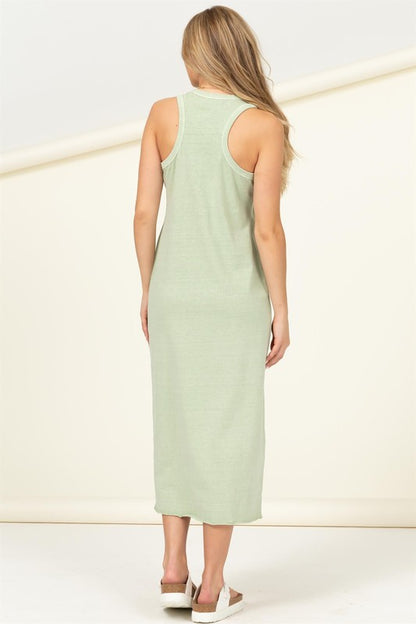 Sleeveless Cotton Midi Dress