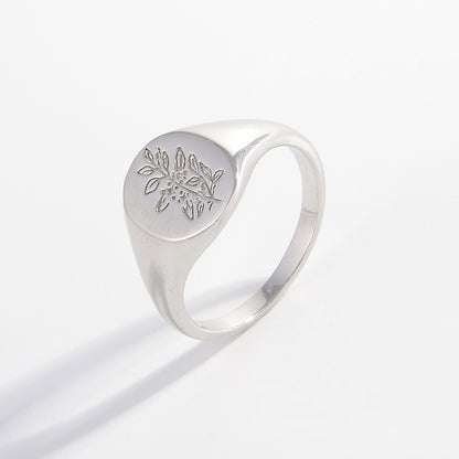 Sterling Silver Signet Ring