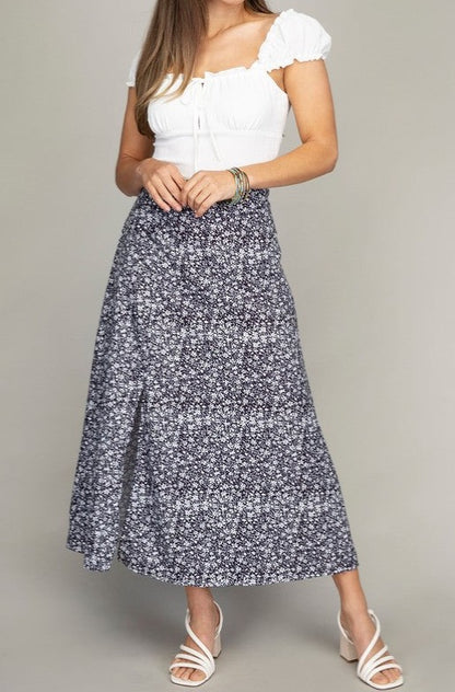 Floral Midi Skirt