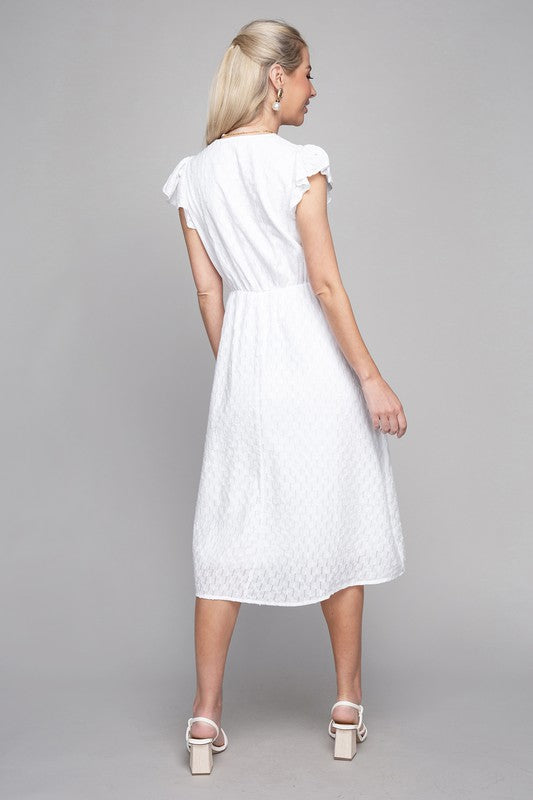 Embroidered Eyelet Dress