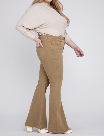 Beautifully Sized High Rise Super Flare Jeans