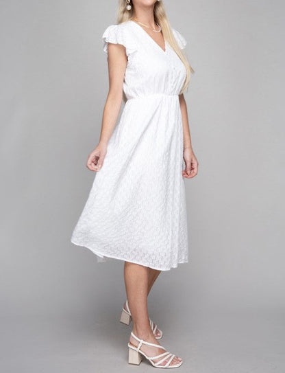 Embroidered Eyelet Dress